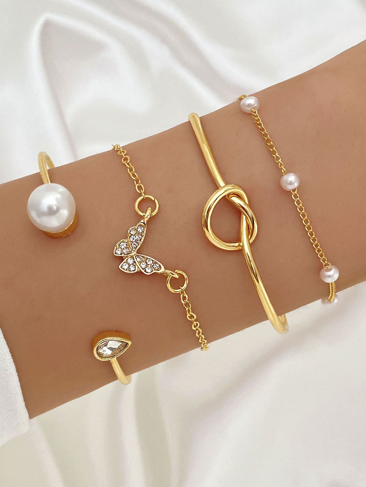 4pcs Women's Love Bracelet Set