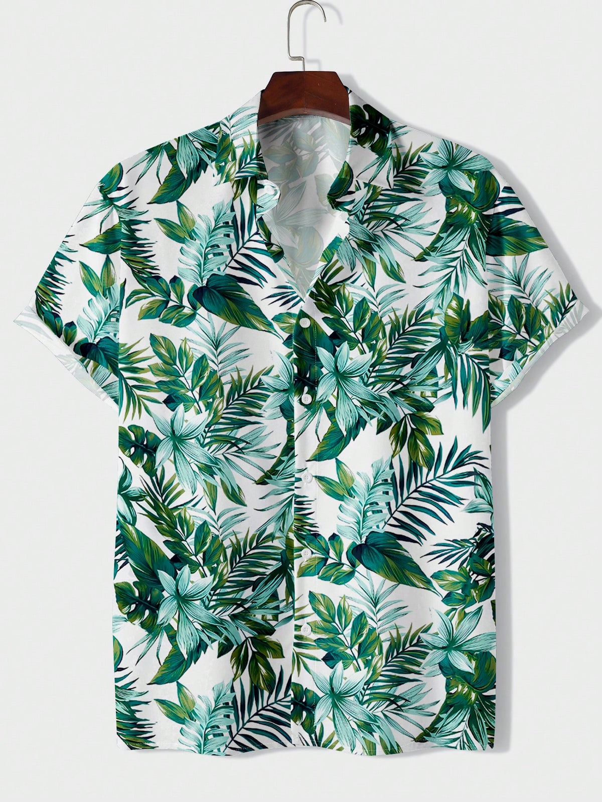 Men Tropical Print Shirt