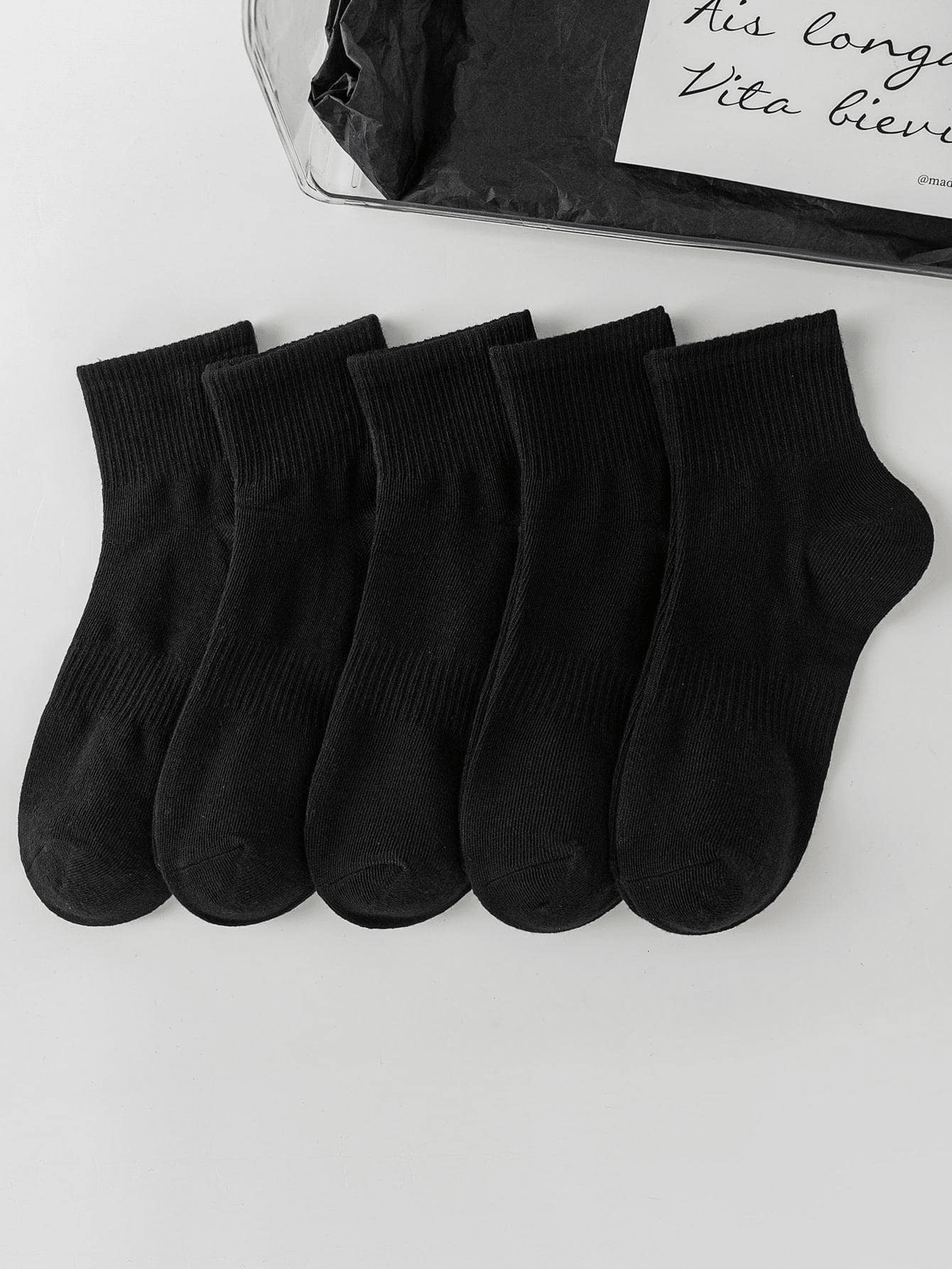 5pairs Khaki Women's Spring/Summer Solid Color Socks, Korean Version Of Mid-Tube Ins Trendy Socks, Unisex Long Socks For Autumn/Winter, Sports & Couple Socks