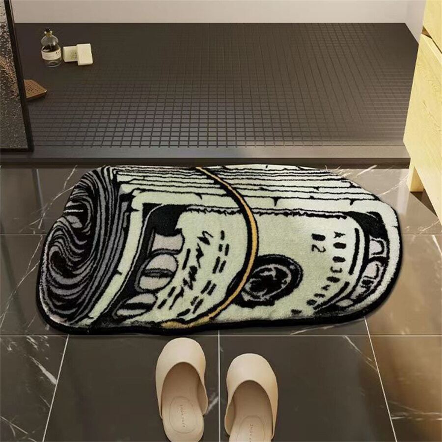 1pc Home Entrance/bathroom Tub Rug, Soft Anti-slip Washable Faux Cashmere Mat