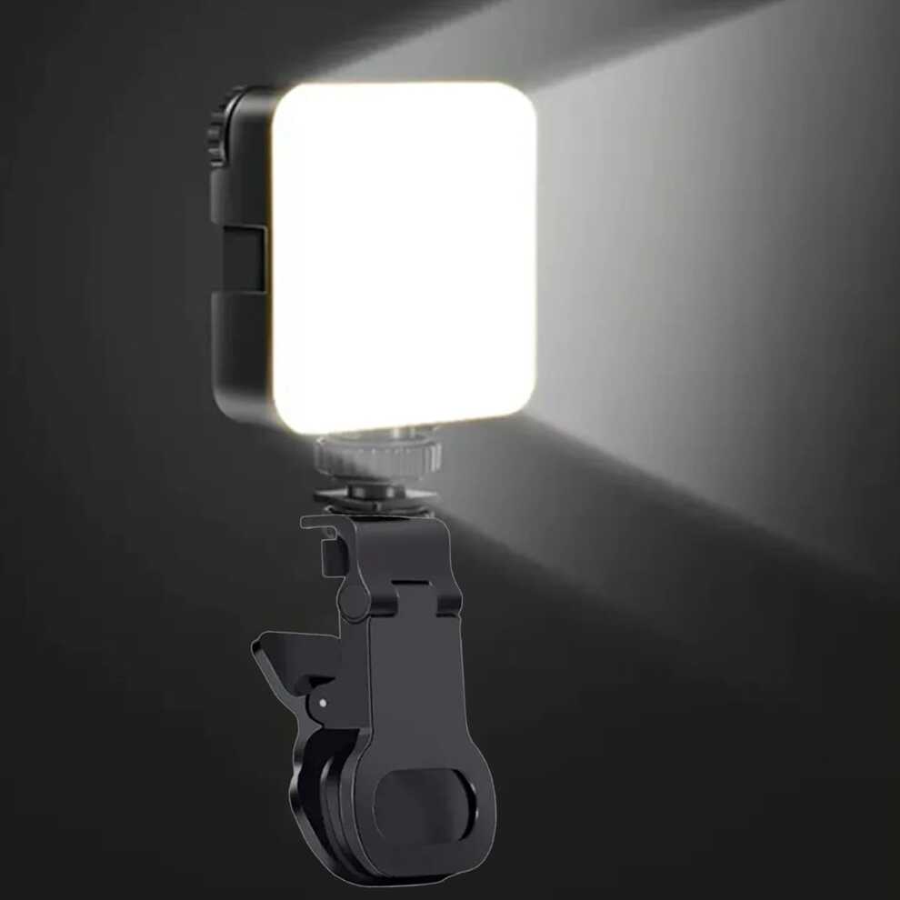 Pocket LED Selfie Light Compatible With IPhone Samsung IPad Mobile Phone Laptop Clip Ring Flash Fill Video Photo Ringlight Photography Lamp