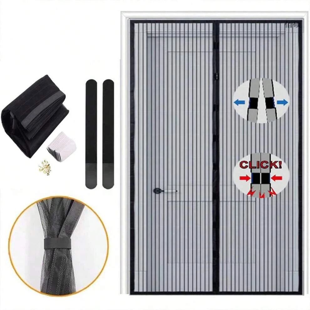 Magnetic Mosquito Net Door Curtain, Automatically And Firmly Closed, Suitable For Room, Balcony, Patio And Door Widths