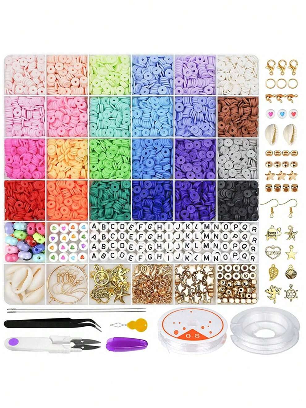 1set Flower & Star Decorating Press Crease Design DIY Beads Tool Set