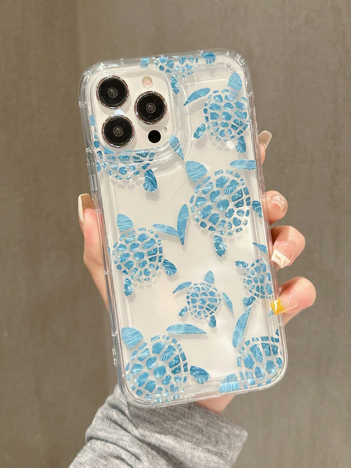 Transparent TPU Phone Case With Precision Cutouts Compatible With Apple