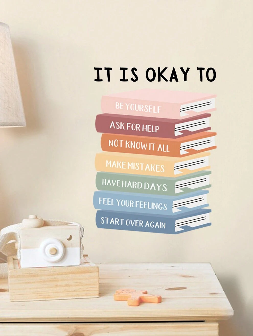 Boho Classroom Decor It Is Okay To Feel Watercolor Wall Stickers