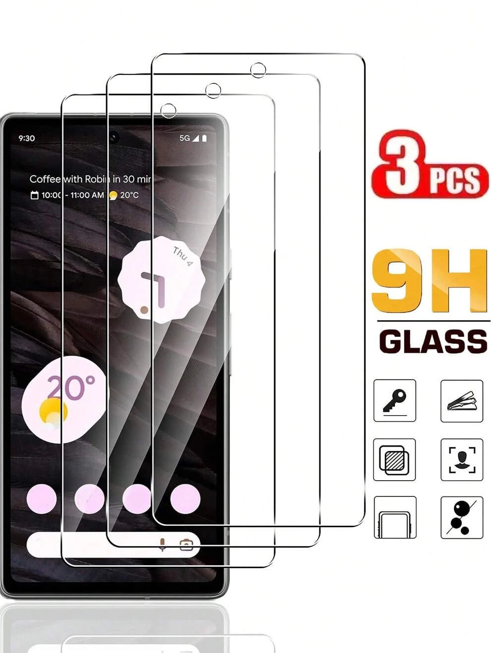 3pcs Hd Screen Protector Compatible With Google Pixel