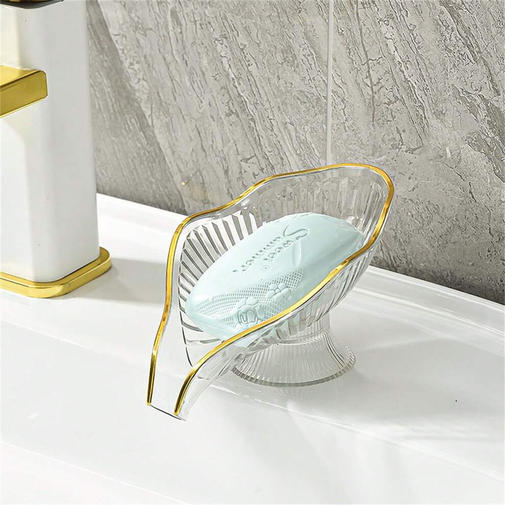 Nordic Style Soap Dish With Drain, Creative Bathroom Storage Rack For High-end Soap