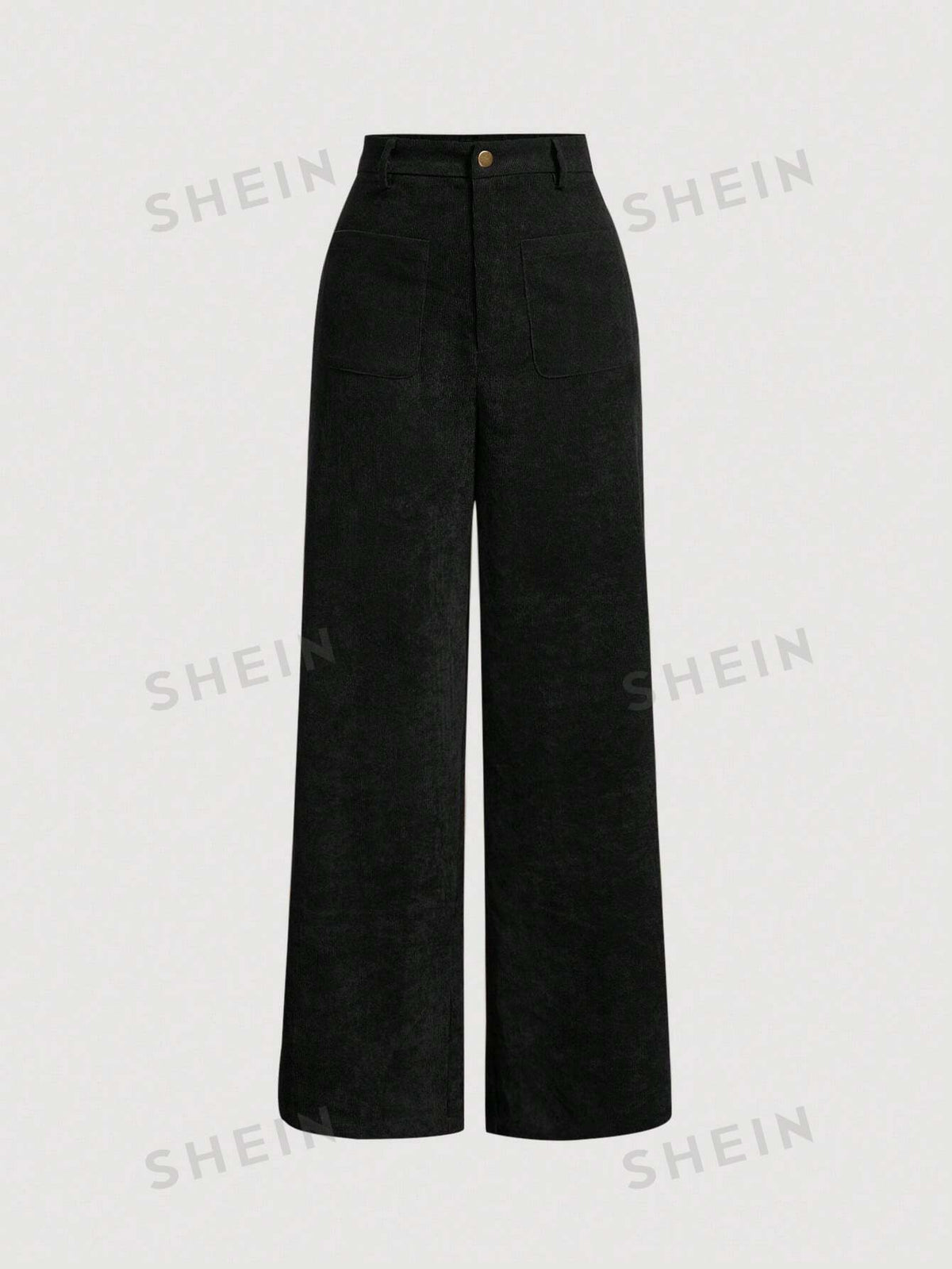 SHEIN MOD Women's Casual Solid Color Straight Corduroy Pants ,Back To School Clothes,Frenchies,Work,Brunch,School Clothes,Teacher Pants,70s Outfit,Dress Pants,Western Pants