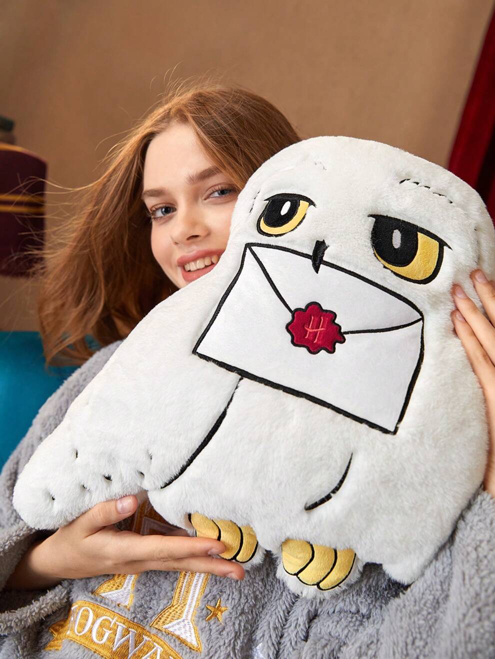 HARRY POTTER X SHEIN White Owl Plush Pillow