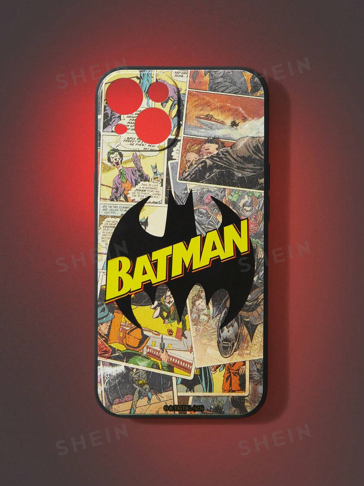 Batman X ROMWE 1pc Women Letter Figure Graphic TPU Phone Case Compatible With IPhone