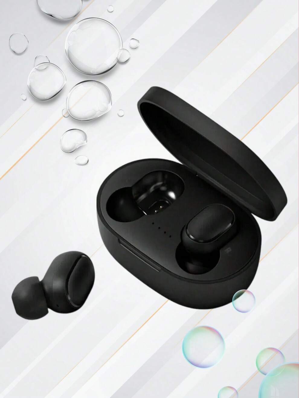 TWS Wireless Earphones IPX5 Waterproof Sport BT Headset Noise Cancelling Headphones Mini In Ear BT Earbuds With Charging Case PK Airpods Flypods Freebuds HBQ