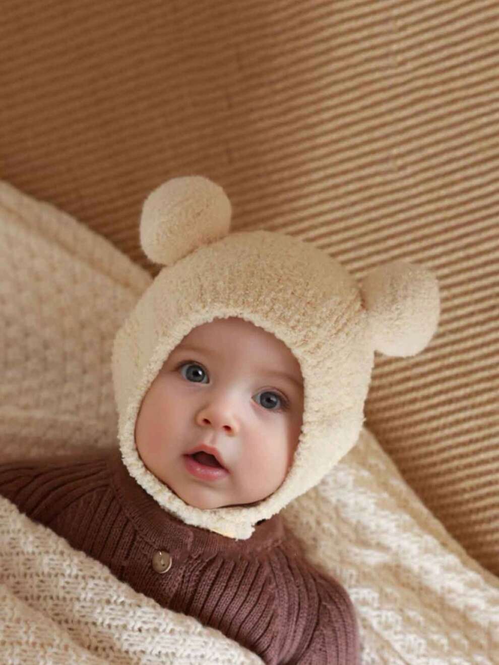 1pc Toddler Knitted Earflap Hat