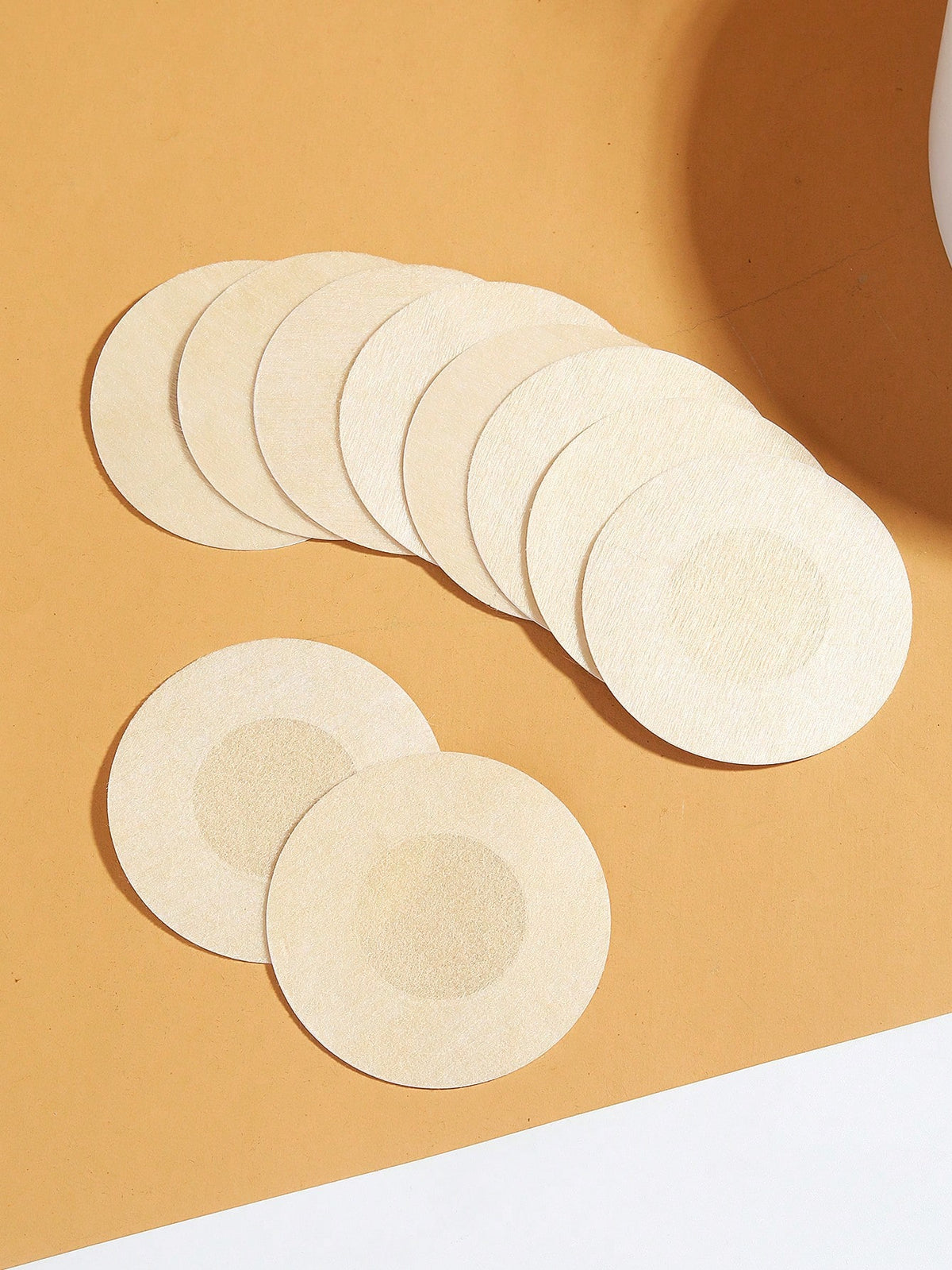 10pcs Invisible Round Disposable Non-woven Chest Patch