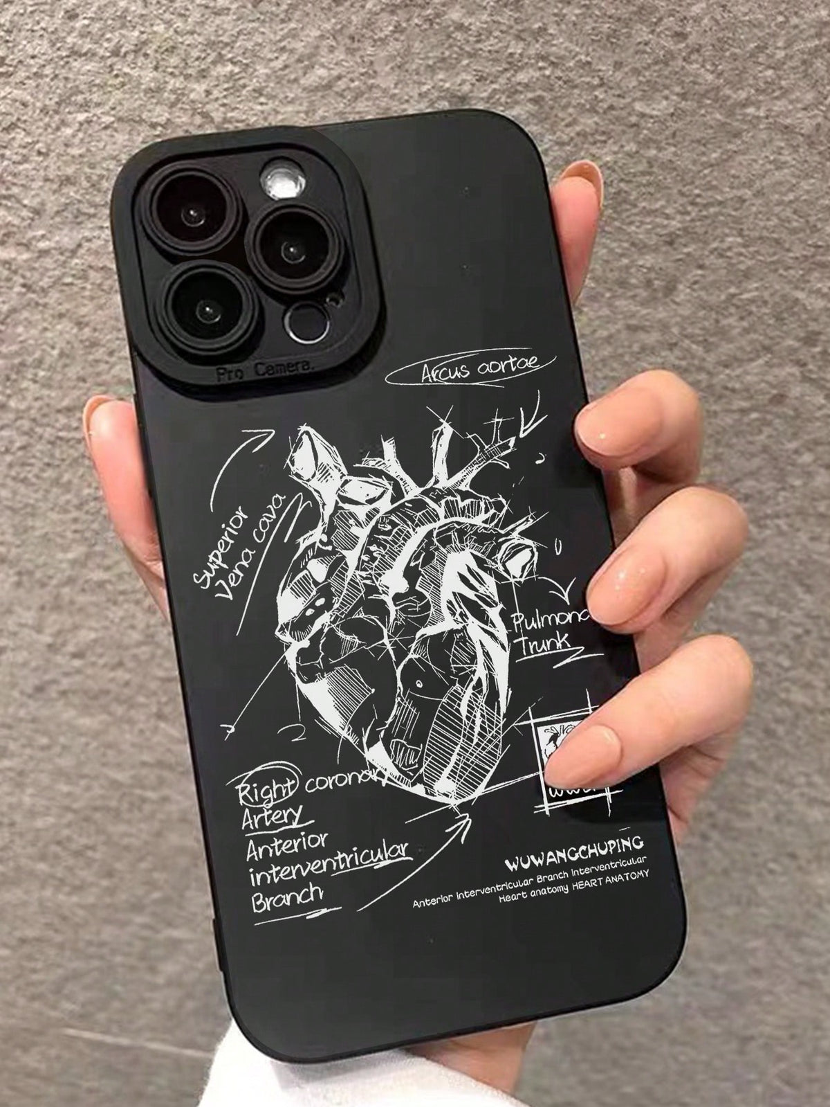 Heart Pattern Painting Case + Film, Anti-Fall Phone Case Compatible With IPhone 15, Apple P13, P14, Female P11 Soft Case, P12, Anti-Shock XS.XR /78P.78GES2, Samsung A50A12A32A52A72A51A21SA13A14S22ultr