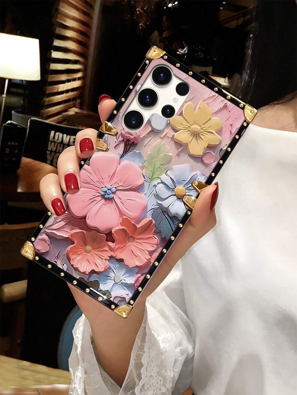 1pc Multi-Color Flower Pattern Phone Case, Compatible With Samsung S22Ultra/IPhone 7P/8Plus/XR/XSMAX/11/11Pro/11ProMax/12/12Pro/12ProMax/13/13Pro/13ProMax/14/14Pro/14Plus/14ProMax/15/15Pro/15Plus/15Pr