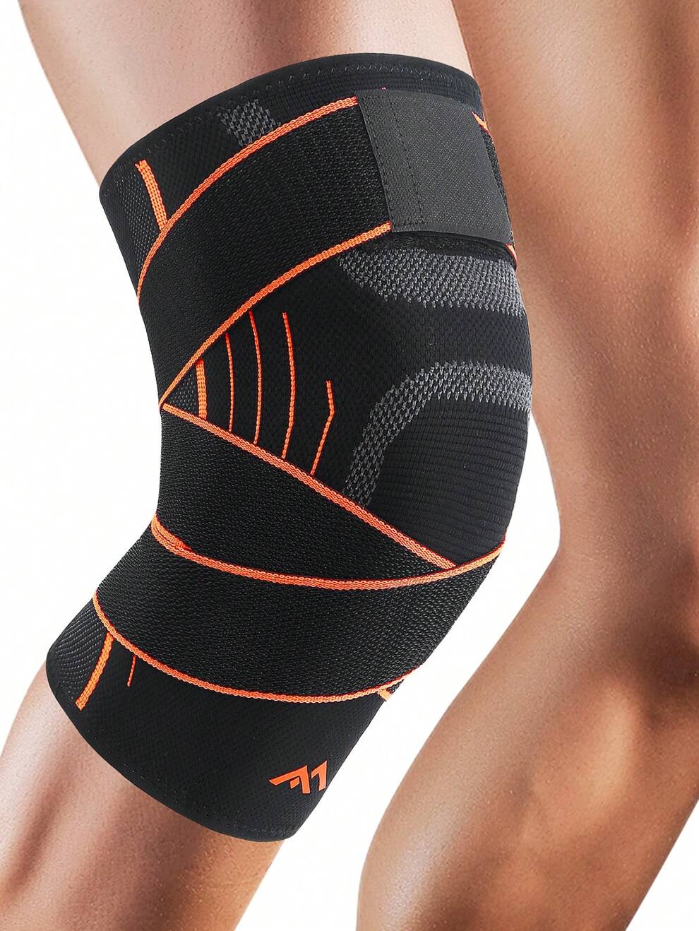 Knee Braces with Strap for Knee 1PC Knee Compression Sleeve Support for Men & Women,Working Out