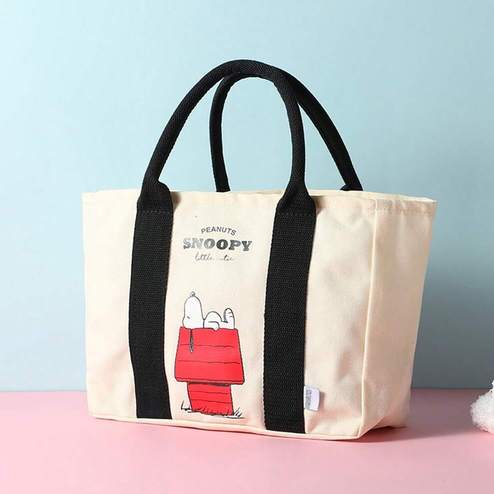 Miniso Snoopy Summer Travels Series Handbag (Off White)