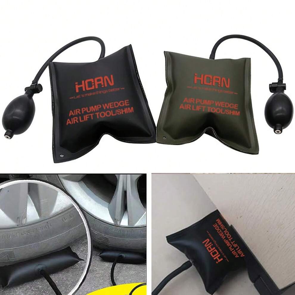 1Pc Auto Repair Tool Inflatable Airbag Adjustable Car Air Pump Car Door Repair Air Cushion Emergency Open Unlock Tool Kit Window Installation Positioning Air Cushion Airbag Auto Air Wedge Airbag Lock