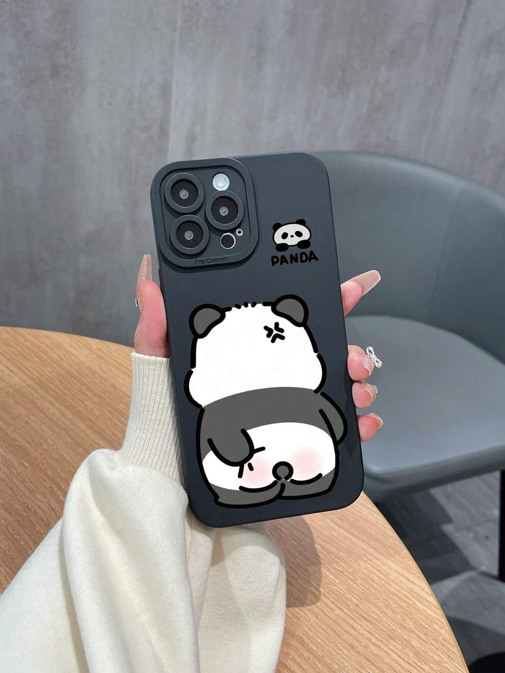 1pc Matte TPU Panda Pattern Printed Phone Case Compatible With Apple Series, Samsung A/S Series, Xiaomi Redmi Note Series, Oppo A/Reno Series, Infinix Series