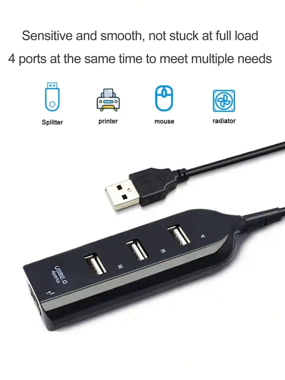 4 Port USB HUB Extender USB 2.0 Hub Adapter Multi 4 In1 Hub USB On Off Portable Splitter Adapter For Computer Laptop Phone Flash Disk, Mouse, Card Readers, Keyboards, Gaming Devices, Mp3 Players, HDD,