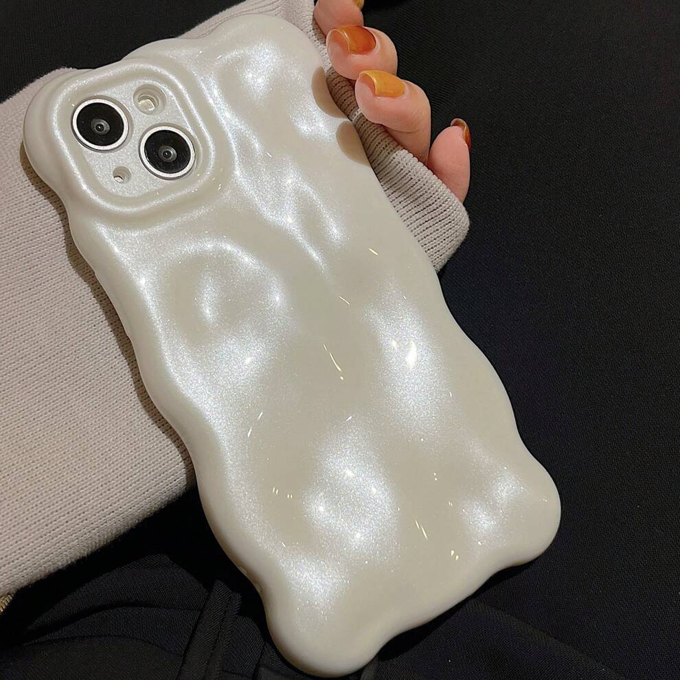 3D Pearl Phone Case Compatible with iPhone 15 14 13 12 11 Pro Max