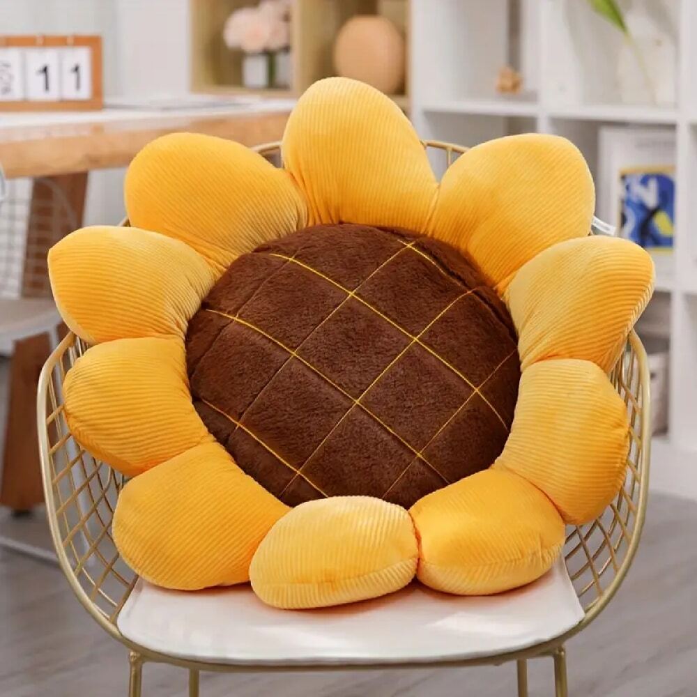 Sunflower Pillow Living Room Sofa Decoration Cushion Bed Headrest Seat Cushion Plush Tatami Bay Window Pillow