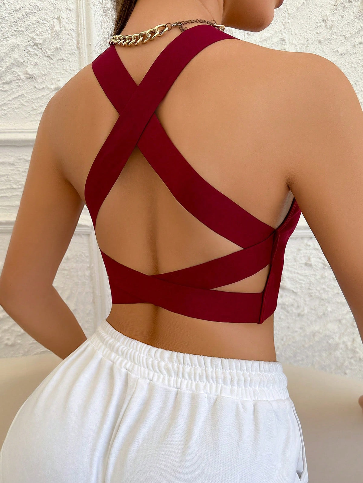 Yoga Criss Cross Backless Bra