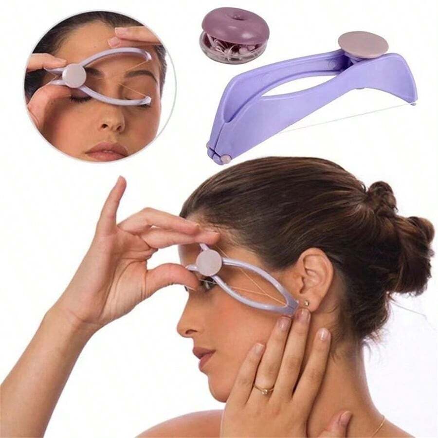 1PC Cheek Eyebrow Hair Remover Mini Facial Epilator Spring Threading Epilator Facial Epilator DIY Makeup Beauty Tools