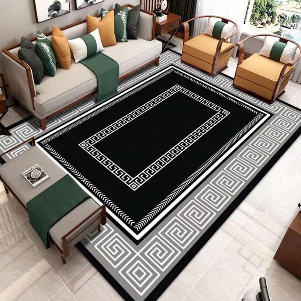 Modern And Simple Area Rug For Living Room, Full Coverage Coffee Table Rug, Thickened Entrance Mat, Anti-slip, Light Luxury Bedroom Bedside Rug, Corridor Rug And Baby Crawling Pad