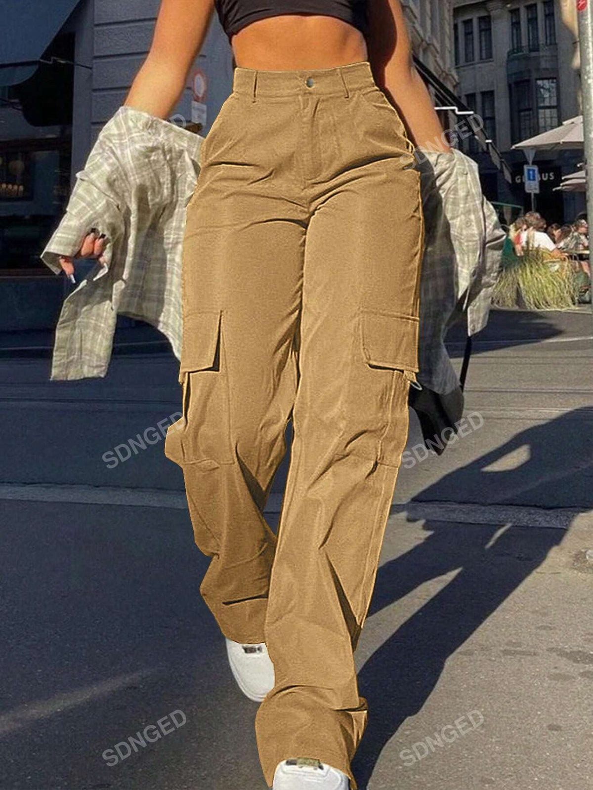 Women's Pocketed Cargo Pants