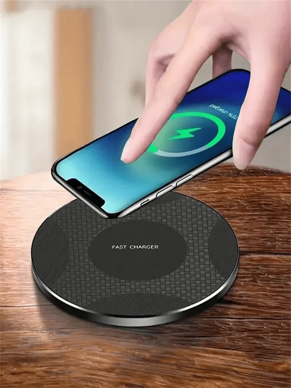 10w Wireless Charging Stand, Ultra-thin Mobile Phone Fast Charger Compatible With Iphone 14/13/12/11, Samsung And Xiaomi