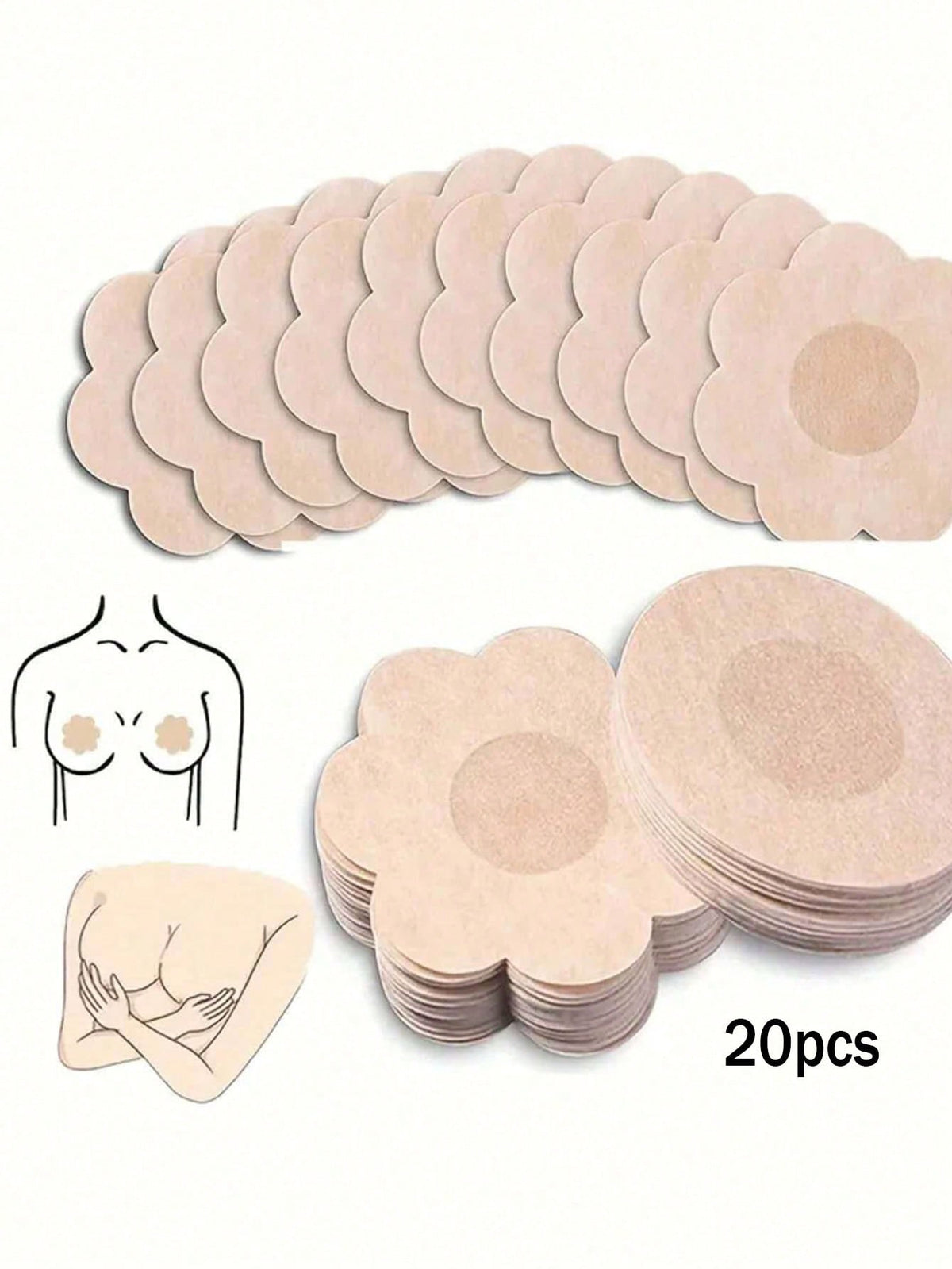 Men's Disposable Nipple Cover, 20pcs Ultra-Thin, Invisible, Breathable Anti-Chafing & Anti-Nipple Show Athletic Sports Stickers