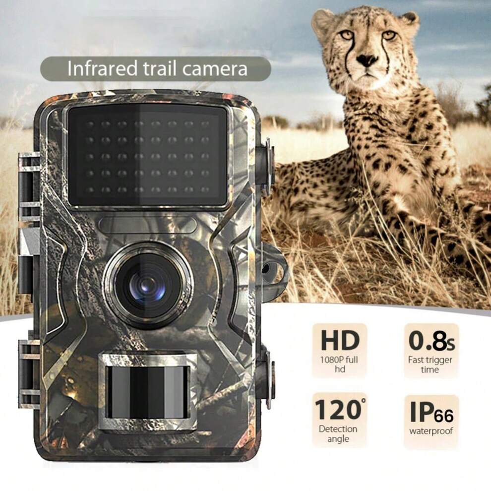 16mp 1080p Outdoor Wildlife Hunting Trail Camera With Infrared Night Vision And Motion Detection Waterproof