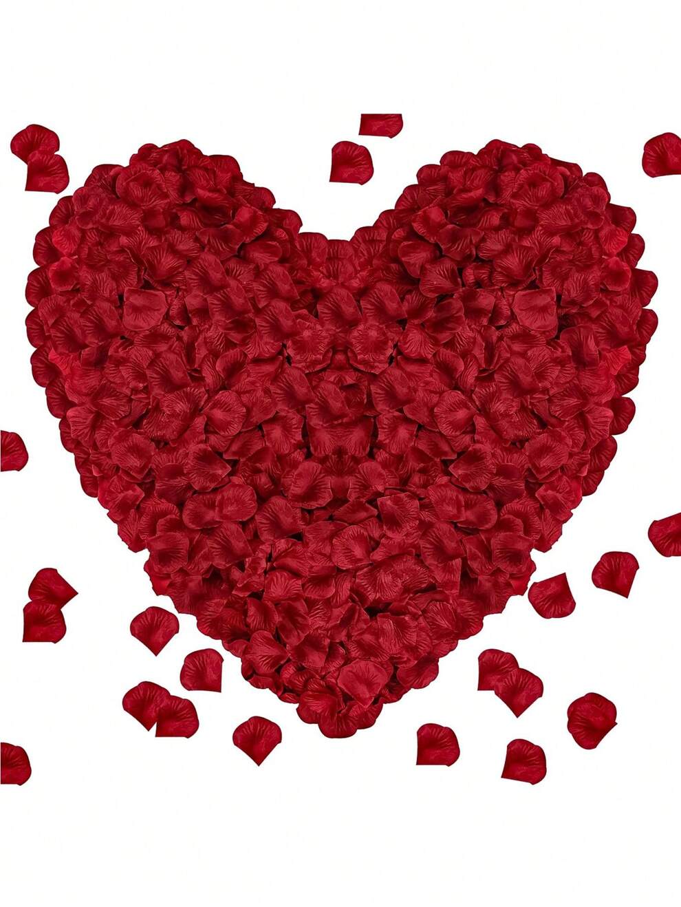 1000pcs Artificial Rose Petals Decoration For Wedding, Party, Birthday Dress-up (wine Red)