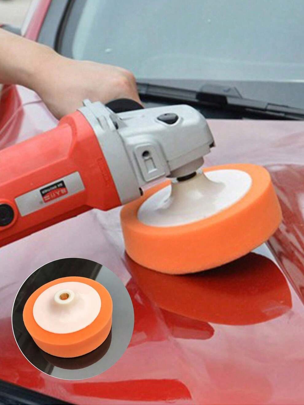 1pc 6-Inch Polishing And Waxing Sponge, Car Polishing And Grinding Sponge, Suitable For Car Polishing And Cleaning