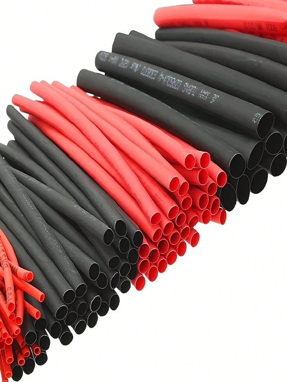 127pcs Black & Red 2:1 Heat Shrink Tubing Kit For Various Pipes, Cable Harness, Wire Management And Insulation Protection