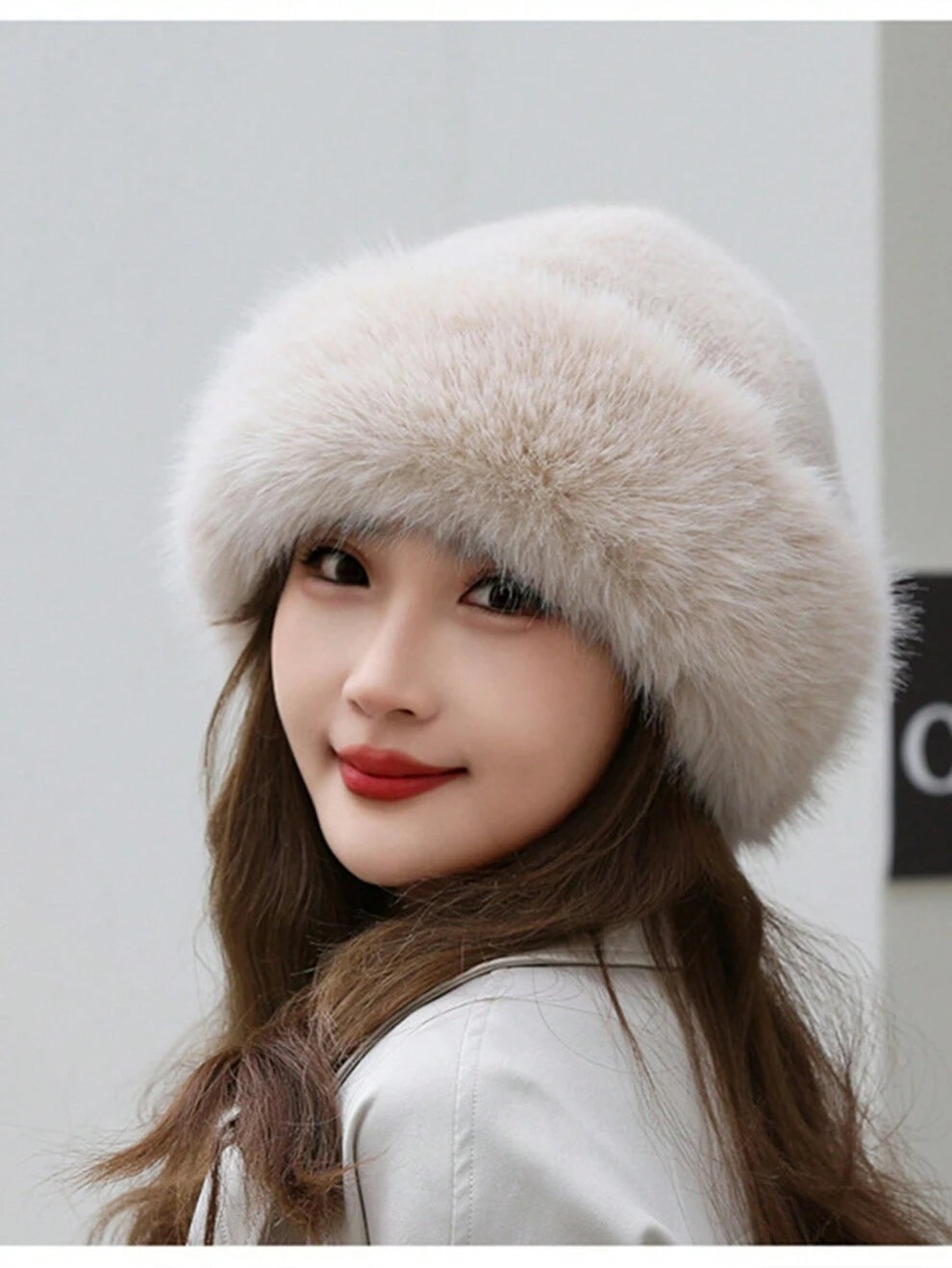 1pc Winter Warm Beret Cap For Women, Fashionable And Simple Princess Hat