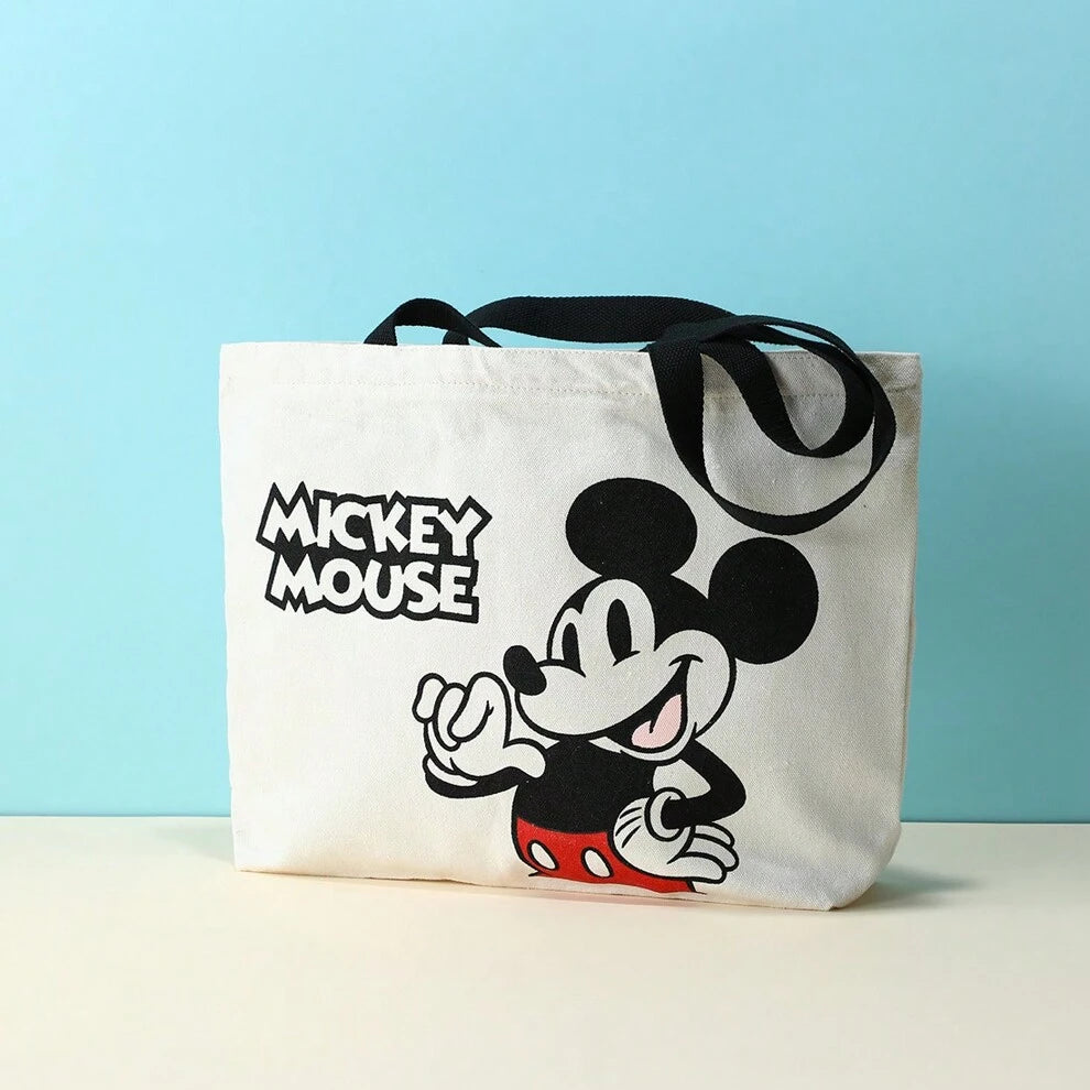 Miniso Disney Classic Mickey Tote Shopping Bag (Black)