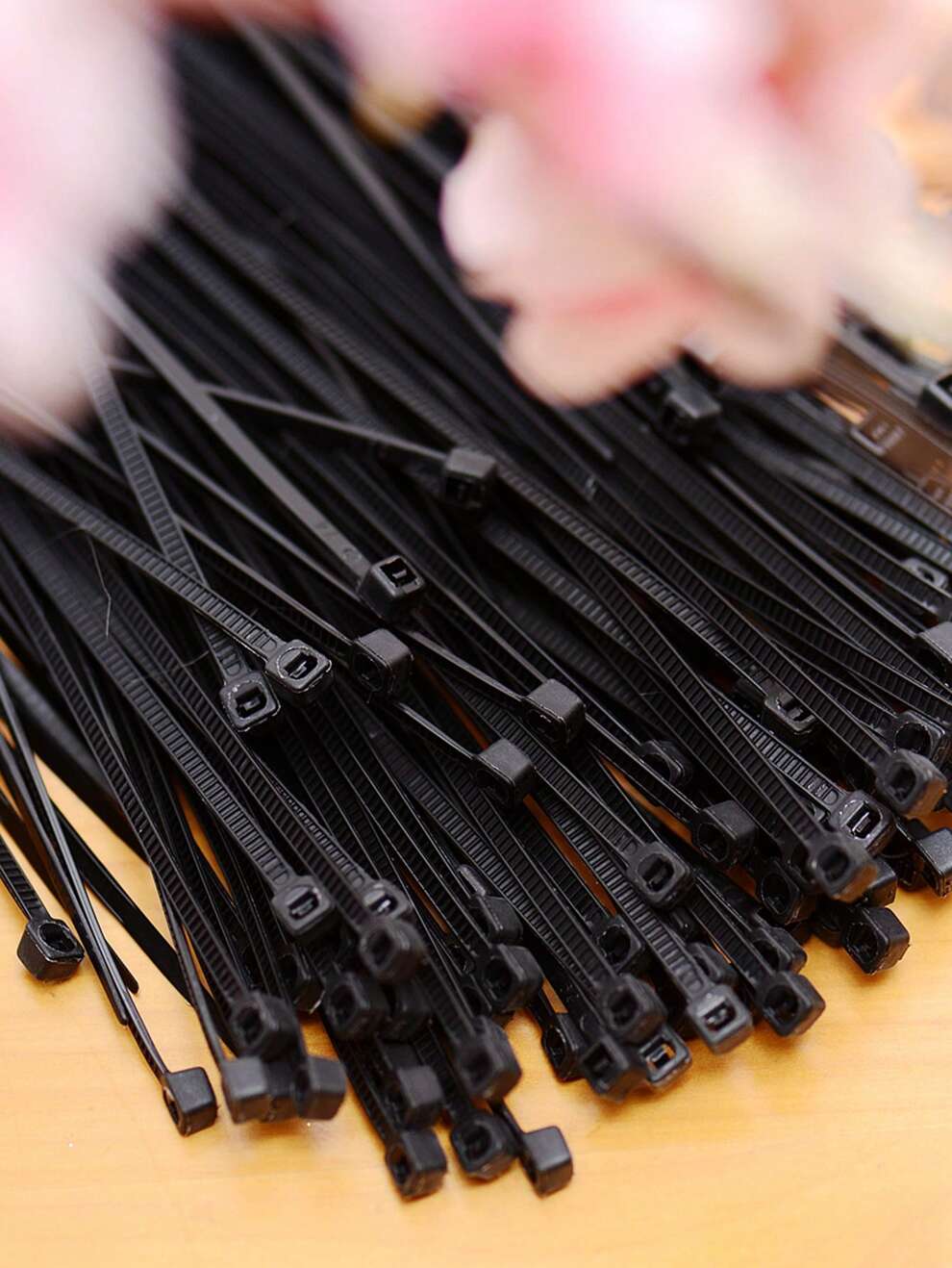 50pcs Self-Locking Nylon Cable Tie, Anti-Theft Plastic Zip Tie For Bundling Cables, Plants, Gardening - Manufacturer Wholesale