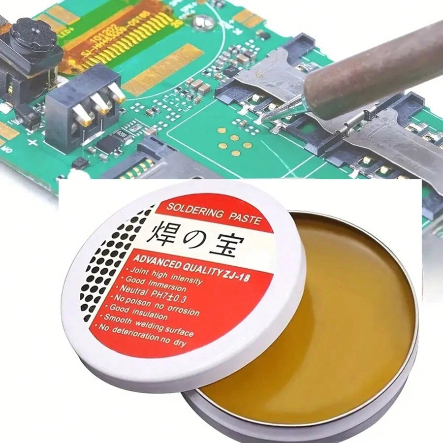 1pc Iron Boxed Soldering Paste, A Mild Rosin Environmental Solder Paste With No Cleaning Required, Welding Tin 10g/50g, For Welding And Repairing With Rosin Soldering Aid, Welding Tools Set