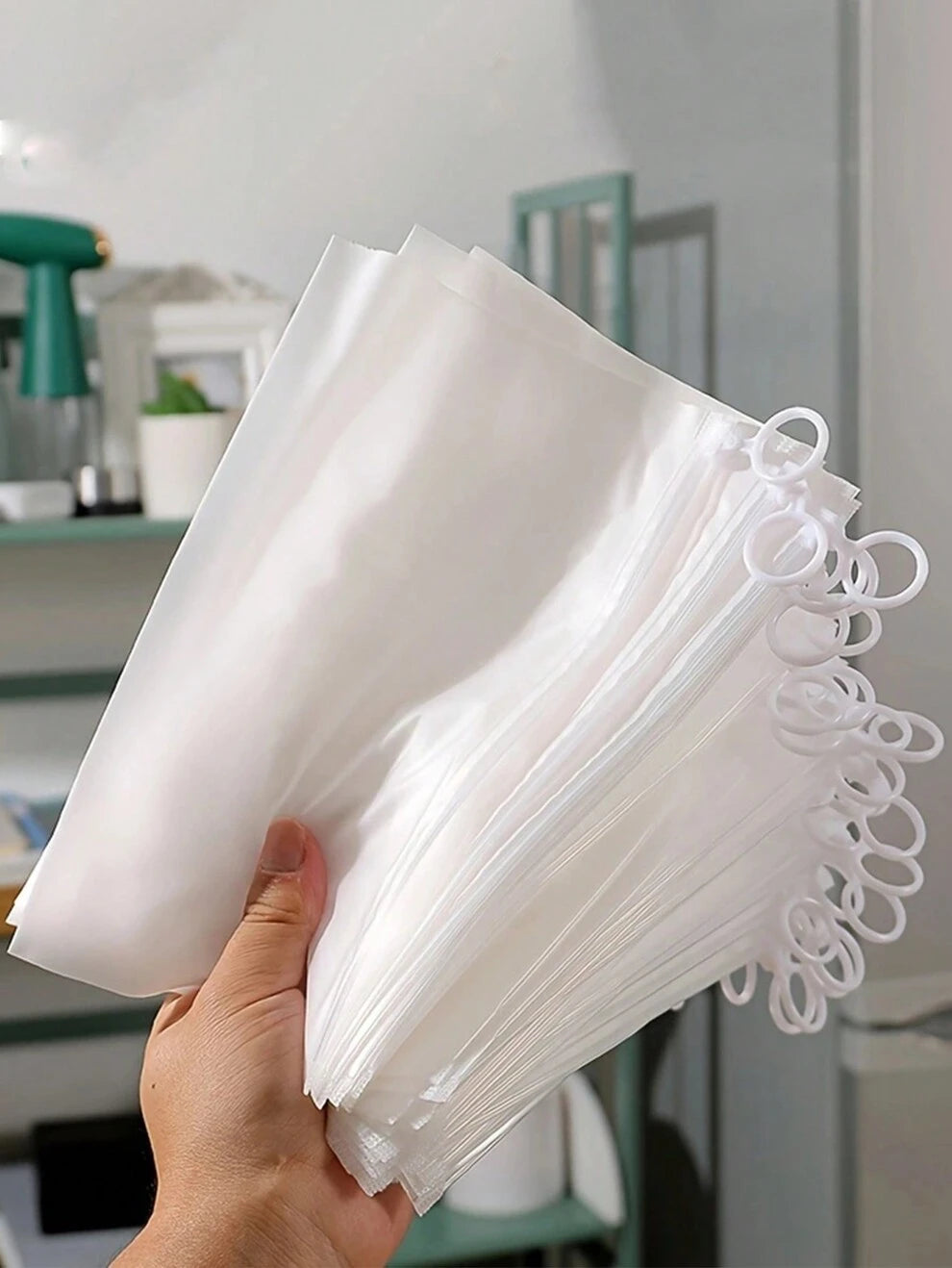 5pcs/10pcs Transparent Frosted Ring Zipper Bags For Underwear, Cosmetics, Stationery, Travel Storage