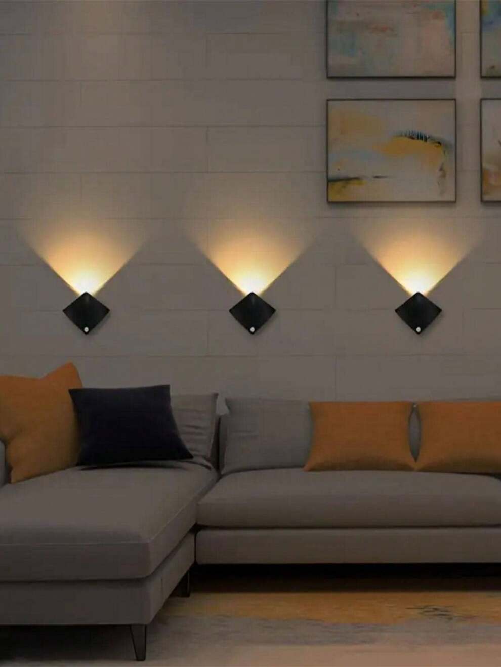 1pc Led Night Light Wall Lamp Abs Suitable For Home Bedroom Kitchen Corridor Living Room Lighting