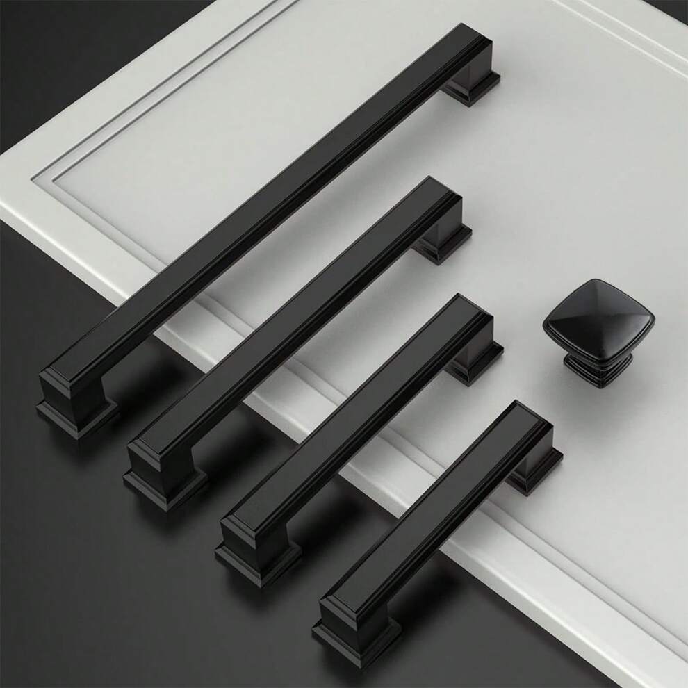 1PC Matte Black Kitchen Cabinet Handles Cabinet Pulls Kitchen Cabinet Hardware For Cupboard Drawer Handles Dresser Pulls