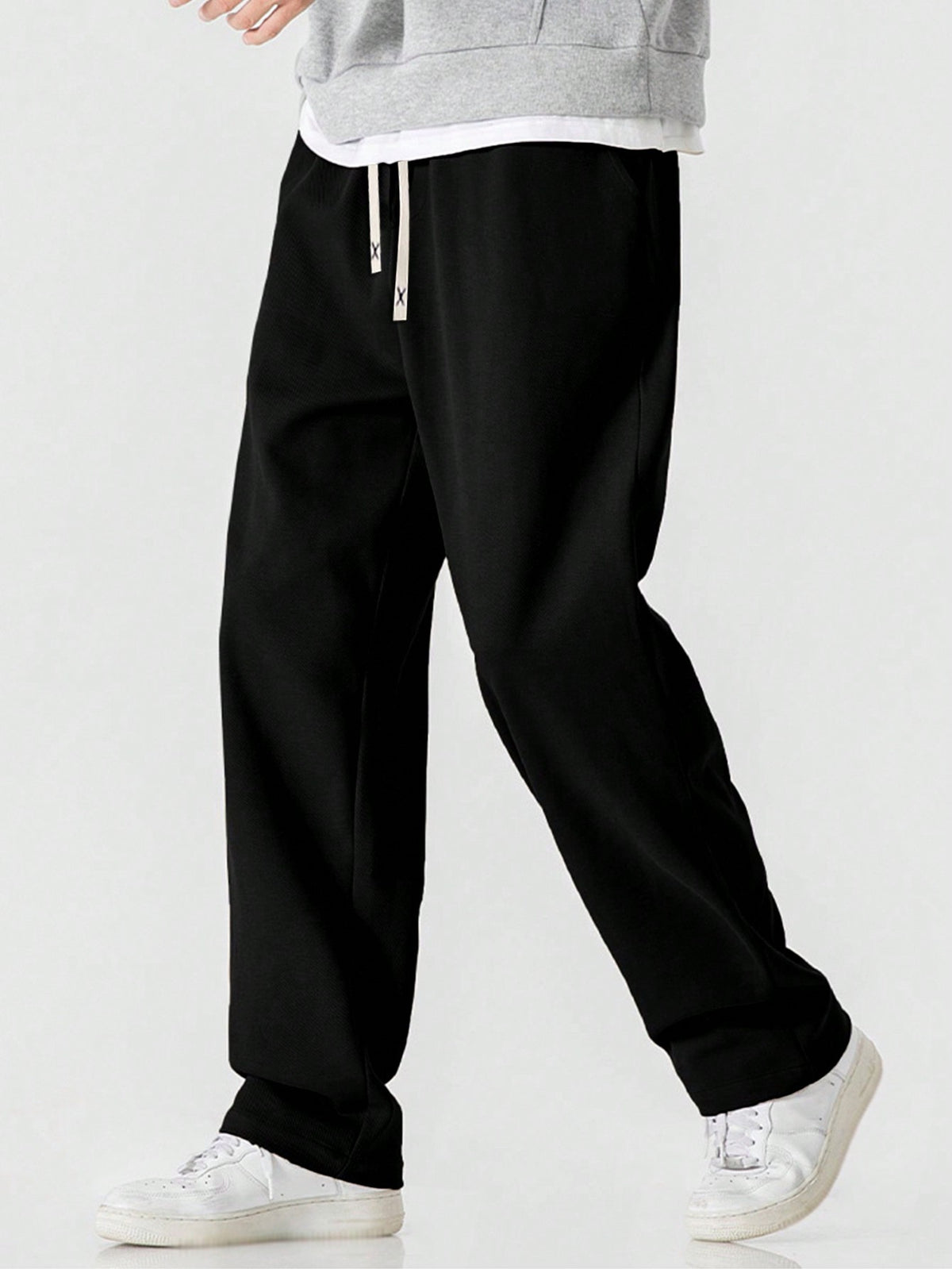 Men's Straight-Leg Knit Sports Pants For Spring And Autumn