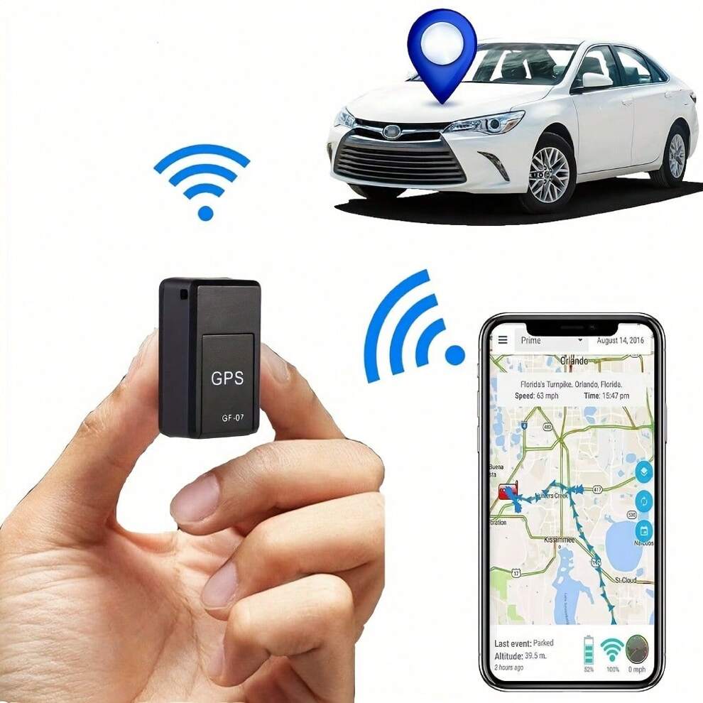 Mini Portable Precision Gps Locator, Car Gps Strong Magnetic Anti-Lost And Anti-Theft Device, Gf-07 Real-Time Anti-Theft And Anti-Lost Locator, Suitable For Children/Pets/Cars Gsm/Gprs/Gps Tracking De