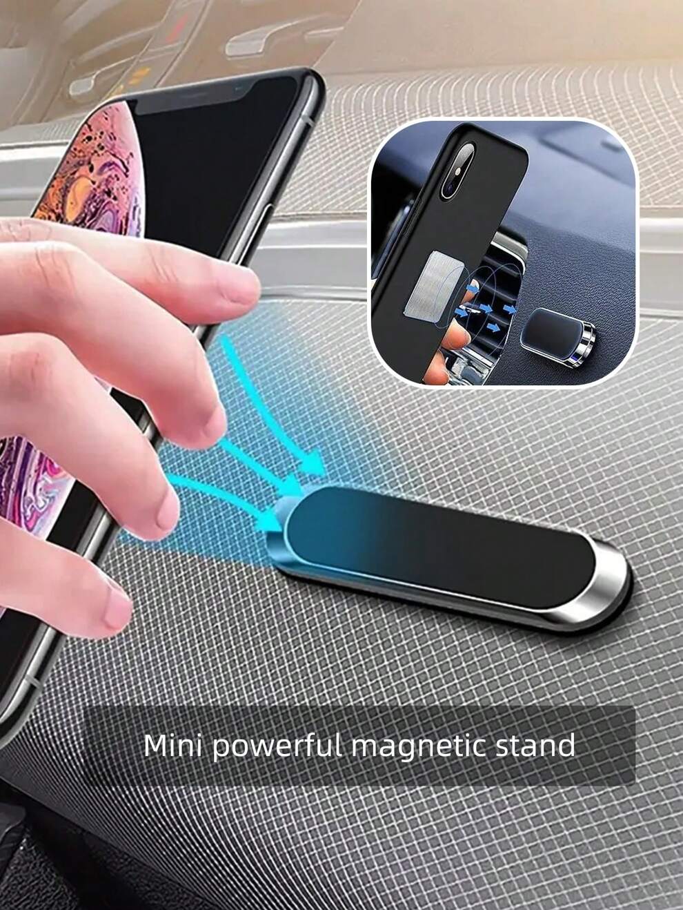 1pc Magnetic Anti-Slip Car Air Outlet Phone Holder