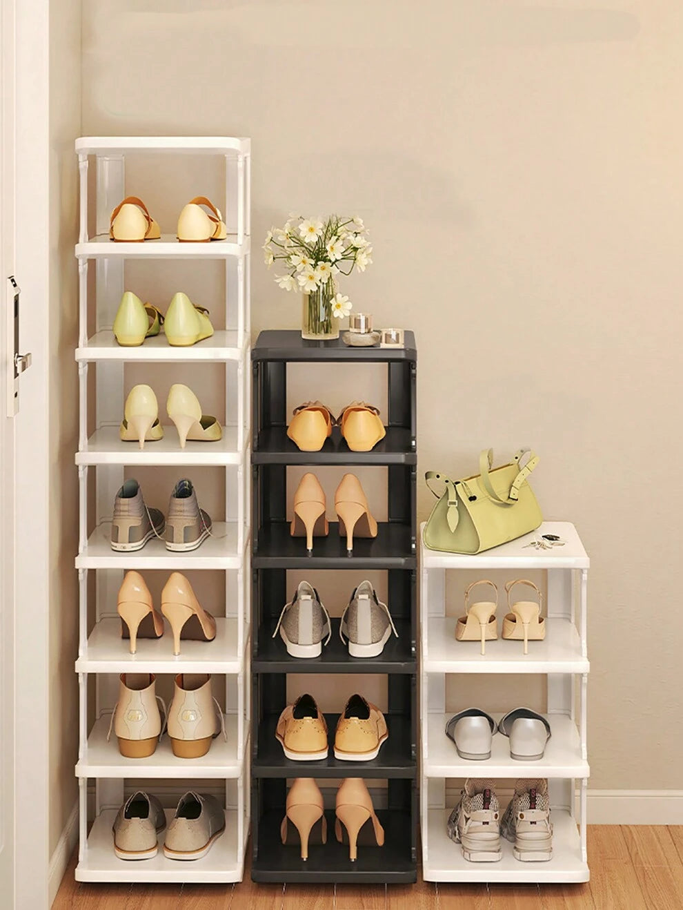 Simple Indoor Entrance Shoe Rack With Multiple Layers For Narrow Space, Sleek And Good-Looking, Space-Saving, Suitable For Home And Dorm Use