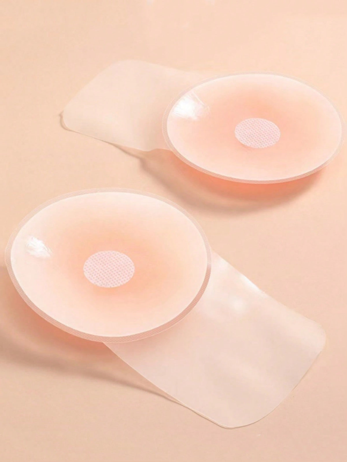 1pair Silicone Breast Lift Tape & Nipple Paste, Invisible Adhesive Bra Pads For Summer