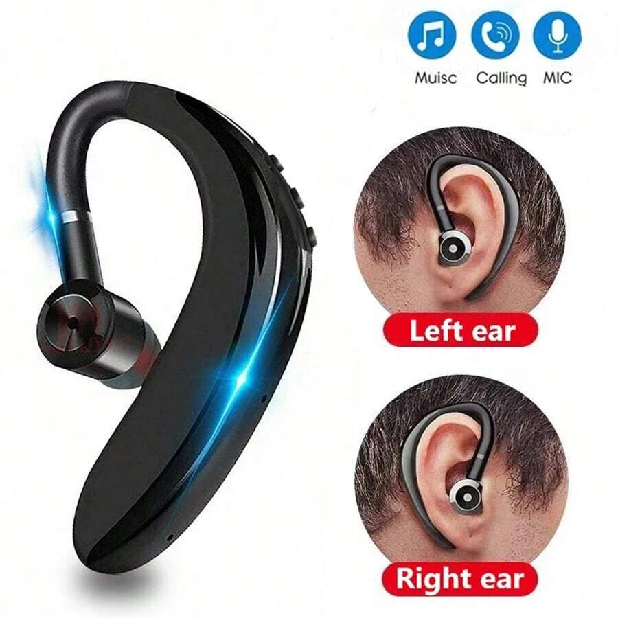 S109 Wireless Earphones Headphones Handsfree Earloop Wireless Headset Drive Call Sports Earphones With Mic For All Smart Phones Business Hands-Free Calling Waterproof Headset Wireless Earphone Wireles