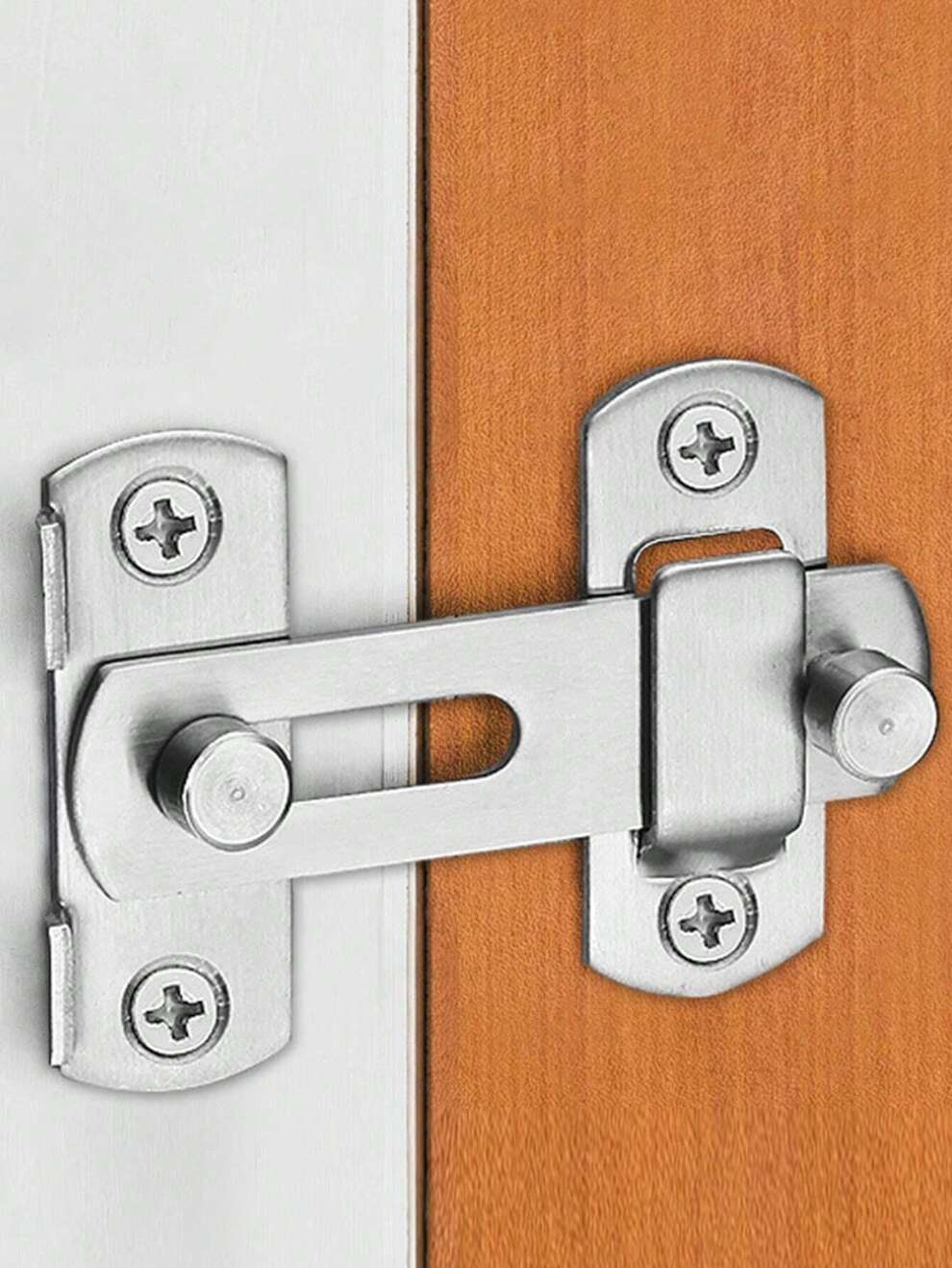 1pc Stainless Steel Door Latch With Bolt, Anti-Theft, For Shed, Pet Cage And Barn Door